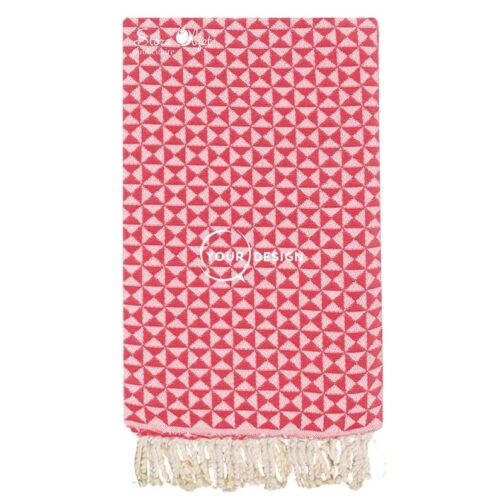 fouta-jacquard-papillon-rouge-vif-tunisie-store-objet-publicitaire.