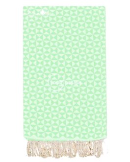 Fouta jacquard papillon vert d’eau