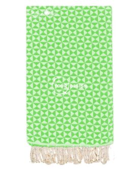 Fouta jacquard papillon vert prairie