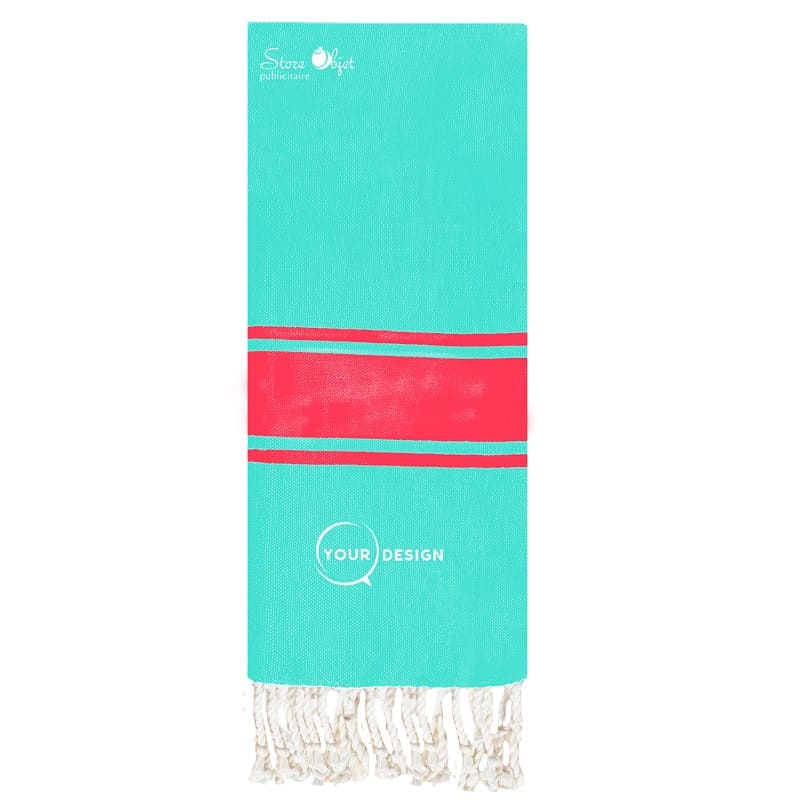 strawberry red turquoise flat fouta child