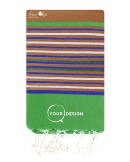 Fouta plate cinq couleurs exploration aventureuse