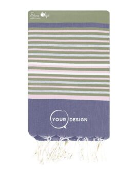 Fouta plate cinq couleurs sérénité zen