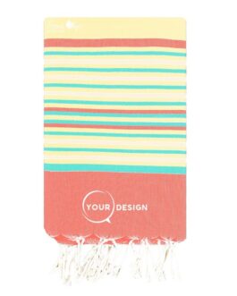 Fouta plate cinq couleurs lever de soleil tropical