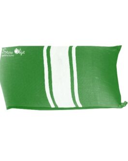 Housse coussin tissage fouta vert bouteille