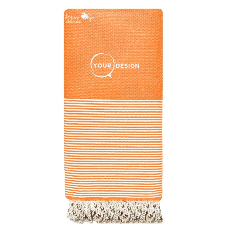 jete-fouta-nid-d-abeille-xxl-orange-tunisie-store-objet-publicitaire