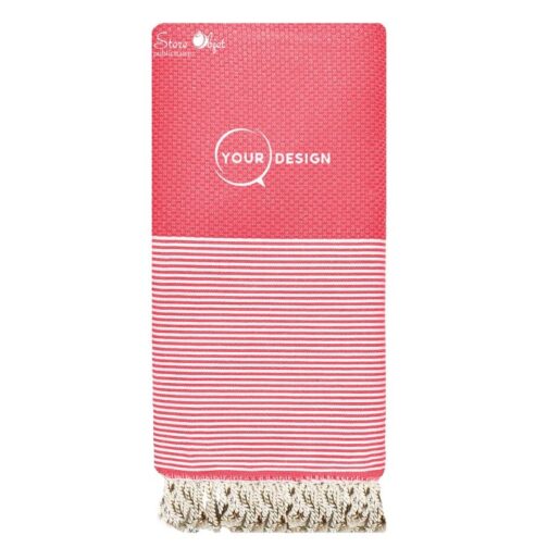 jete-fouta-nid-d-abeille-xxl-rouge-vif-tunisie-store-objet-publicitaire