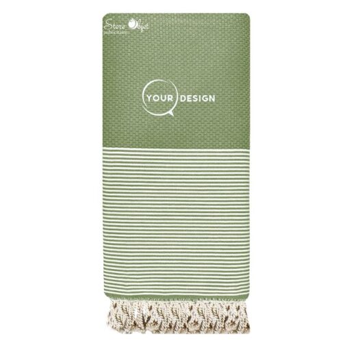 jete-fouta-nid-d-abeille-xxl-vert-olive-tunisie-store-objet-publicitaire