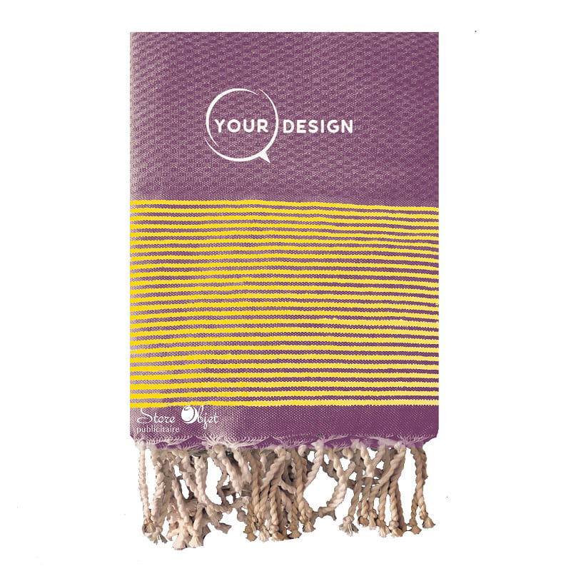 jete-fouta-nid-d-abeille-xxl-violet-lurex-dore-tunisie-store-objet-publicitaire