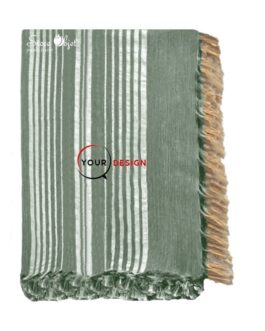 jete-fouta-plate-xxl-double-franges-vert-foret-tunisie-store-objet-publicitaire