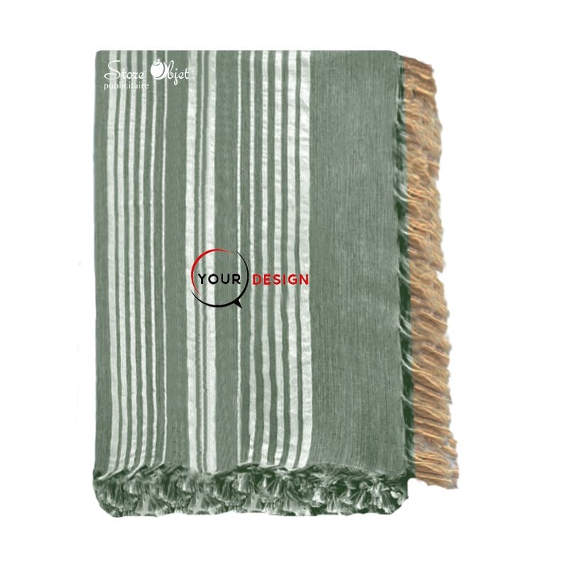 jete-fouta-plate-xxl-double-franges-vert-foret-tunisie-store-objet-publicitaire