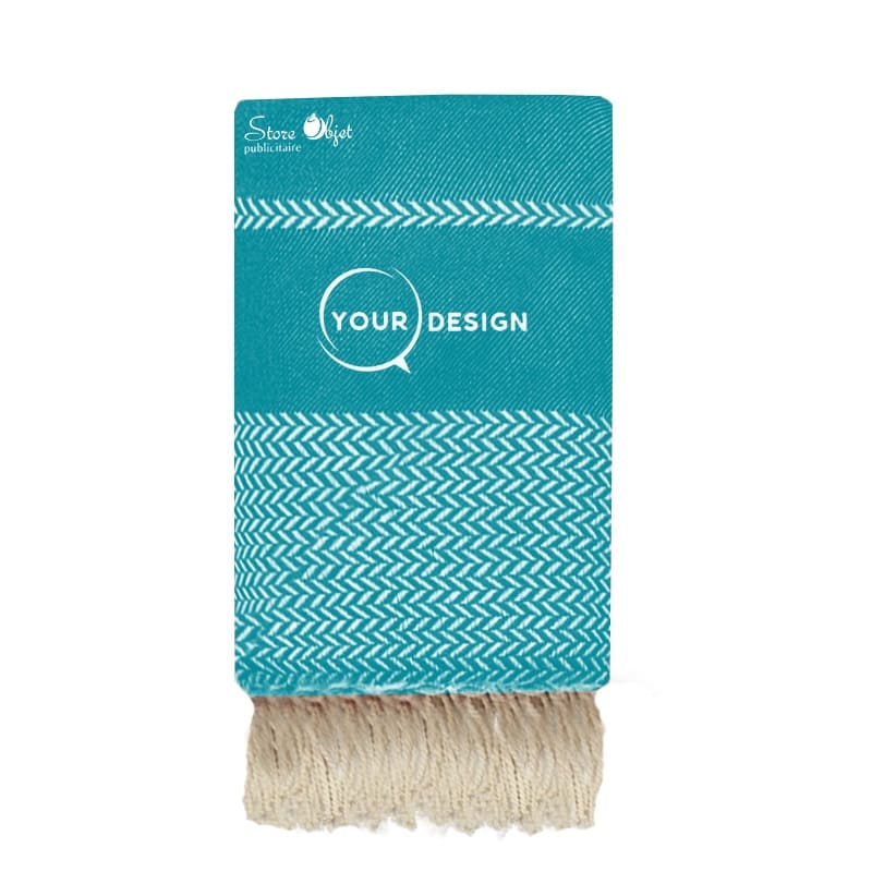 jete-fouta-xxl-jacquard-bleu-canard-tunisie-store-objet-publicitaire