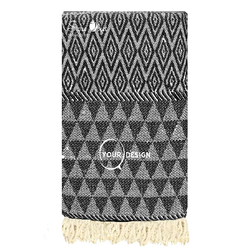 jete-fouta-xxl-jacquard-diamant-noir-tunisie-store-objet-publicitaire