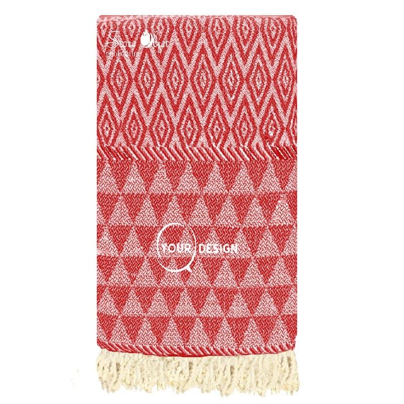 jete-fouta-xxl-jacquard-diamant-rouge-cerise-tunisie-store-objet-publicitaire