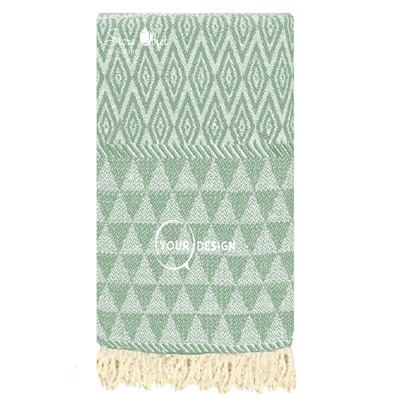 jete-fouta-xxl-jacquard-diamant-vert-mineral-tunisie-store-objet-publicitaire