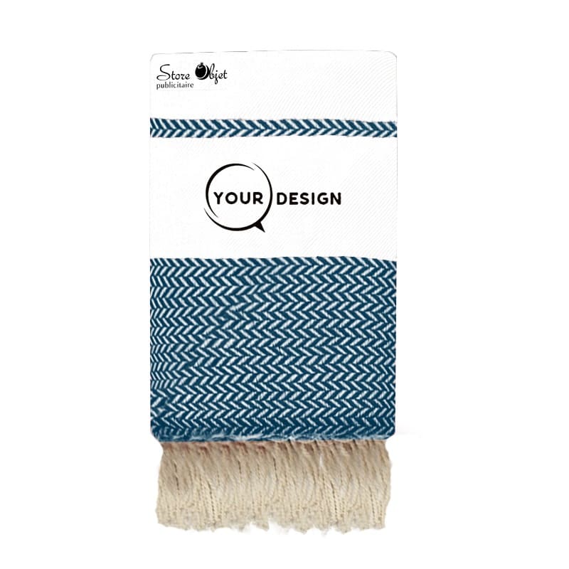 jete-fouta-xxl-jacquard-ecru-bleu-jean-tunisie-store-objet-publicitaire