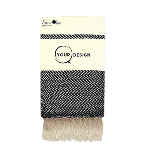 jete-fouta-xxl-jacquard-ecru-noir-tunisie-store-objet-publicitaire