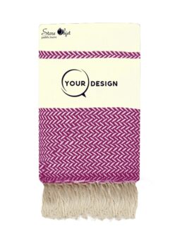 Jeté fouta jacquard écru prunelle