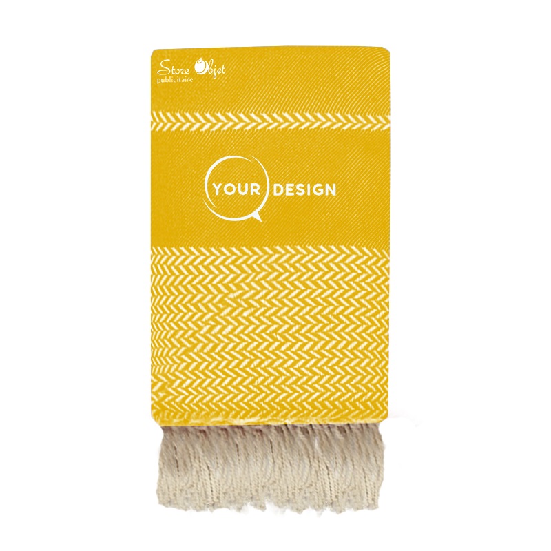 jete-fouta-xxl-jacquard-moutarde-tunisie-store-objet-publicitaire