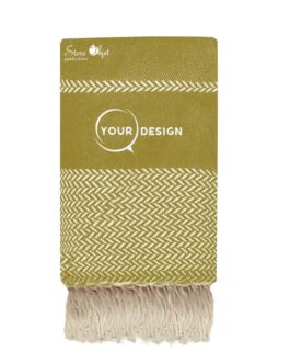 jete-fouta-xxl-jacquard-vert-kaki-tunisie-store-objet-publicitaire