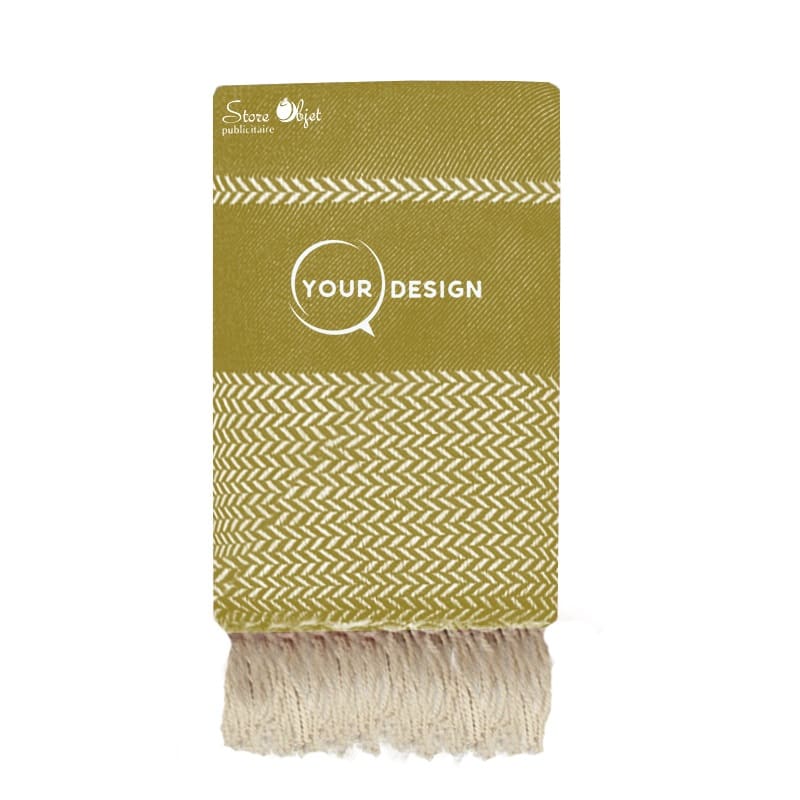 jete-fouta-xxl-jacquard-vert-kaki-tunisie-store-objet-publicitaire