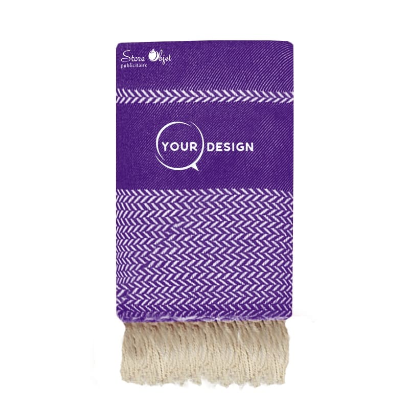 jete-fouta-xxl-jacquard-violet-tunisie-store-objet-publicitaire