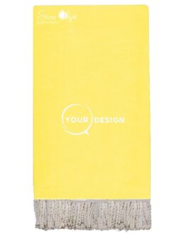 Jeté fouta plate XXL jaune impérial