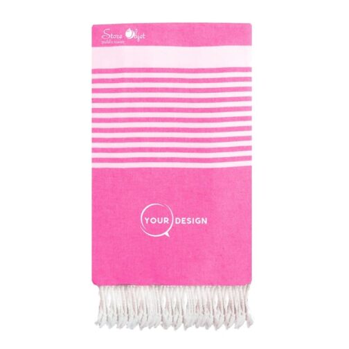 jete-fouta-xxl-rose-bonbon-avec-rayures-tunisie-store-objet-publicitaire