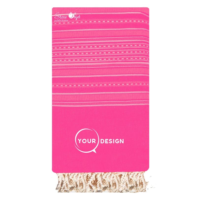 jete-grande-fouta-plate-traditionnel-fushia-rose-clair-tunisie-store-objet-publicitaire