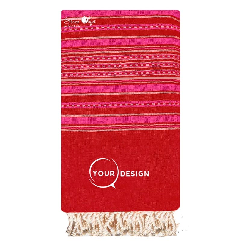 jete-grande-fouta-plate-traditionnel-rouge-rose-tunisie-store-objet-publicitaire