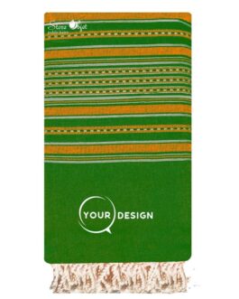 jete-grande-fouta-plate-traditionnel-vert-bouteille-orange-tunisie-store-objet-publicitaire