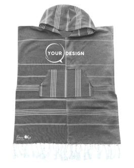 poncho-enfant-fouta-anthracite-tunisie-store-objet-publicitaire