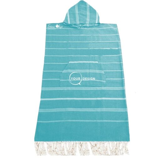 poncho-fouta-bleu-canard-tunisie-store-objet-publicitaire