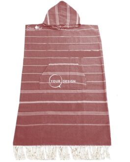 burgundy fouta poncho Tunisia