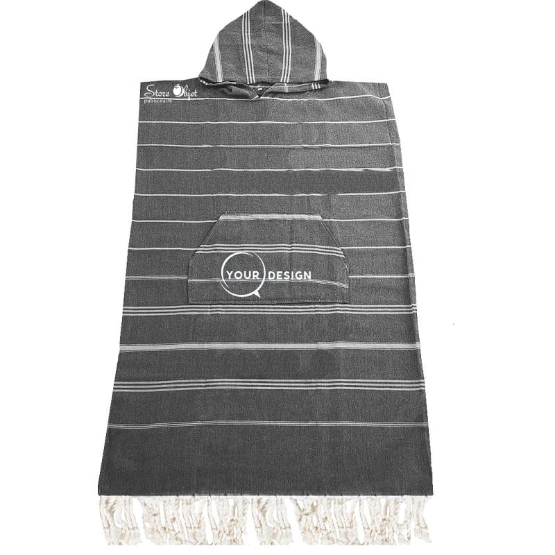 poncho-fouta-noir-tunisie-store-objet-publicitaire