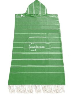 Poncho adulte fouta vert bouteille