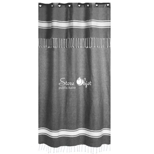 rideau-personnalise-fouta-anthracite-tunisie-store-objet-publicitaire.