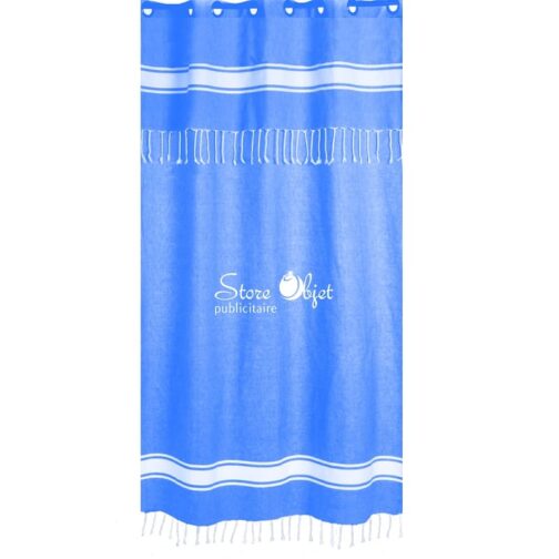 rideau-personnalise-fouta-bleu-electrique-tunisie-store-objet-publicitaire