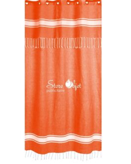 Rideau personnalisé fouta corail