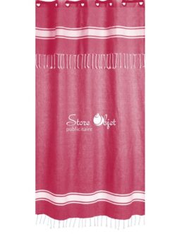 Rideau personnalisé fouta framboise