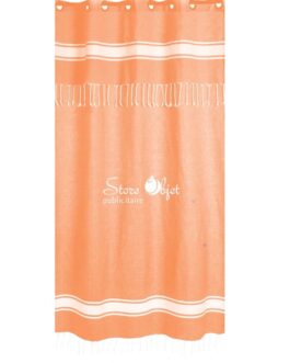 Rideau personnalisé fouta saumon