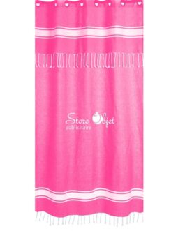 rideau-personnalise-fouta-rose-fushia-tunisie-store-objet-publicitaire