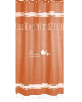 Rideau personnalisé fouta terracotta