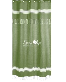 Rideau personnalisé fouta vert olive