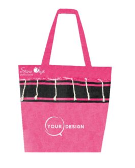 sac-de-plage-fouta-rose-noir-tunisie-store-objet-publicitaire