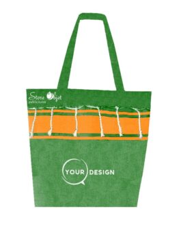 Sac de plage fouta classique vert et orange