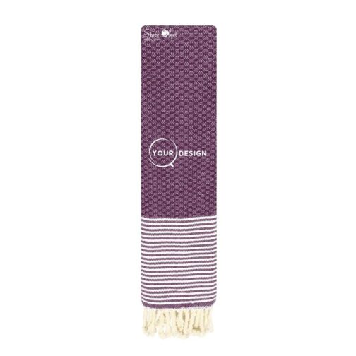 serviette-de-table-mini-fouta-nid-d-abeille-aubergine-tunisie-store-objet-publicitaire