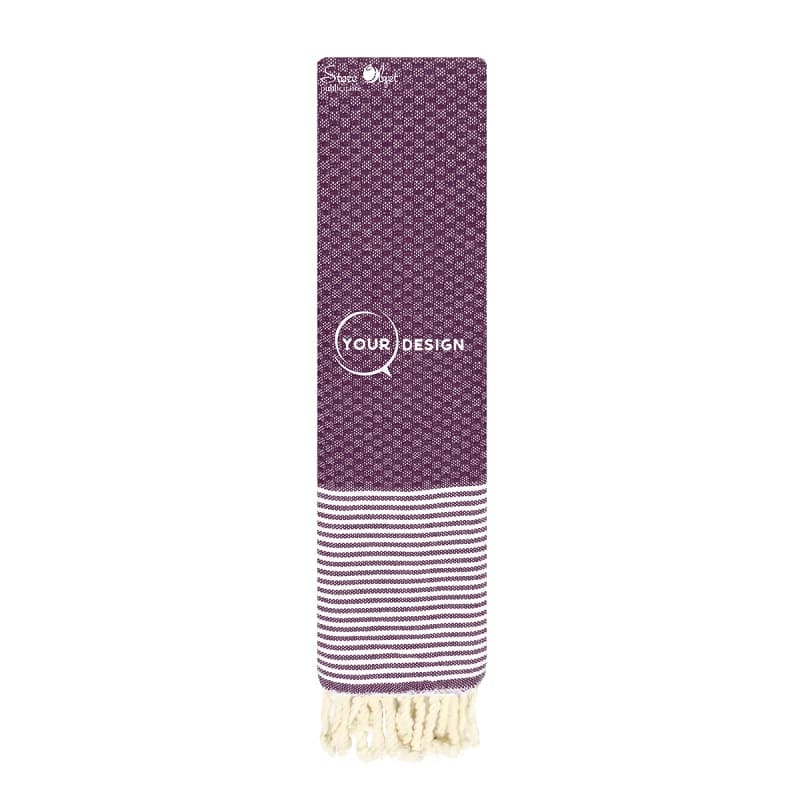 serviette-de-table-mini-fouta-nid-d-abeille-aubergine-tunisie-store-objet-publicitaire