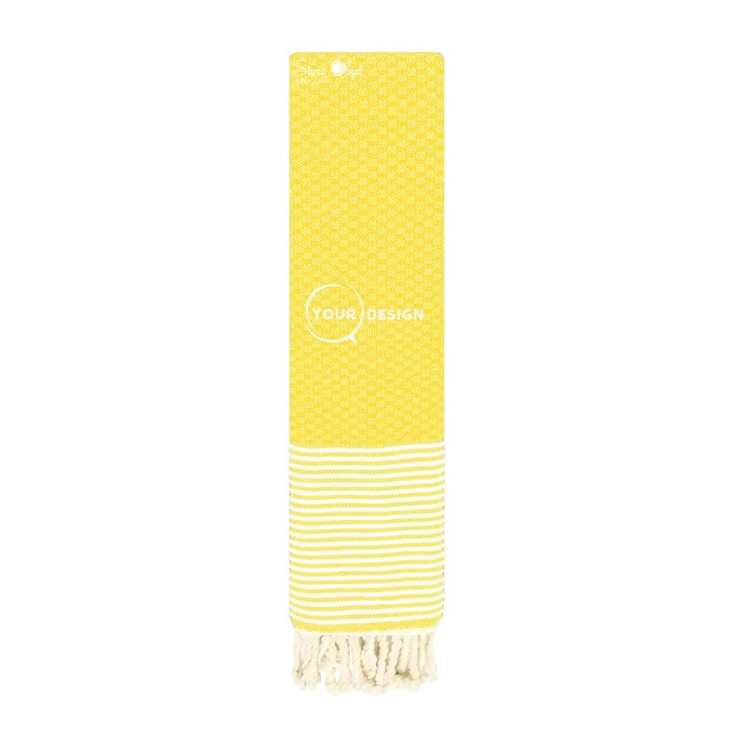 serviette-de-table-mini-fouta-nid-d-abeille-jaune-poussin-tunisie-store-objet-publicitaire