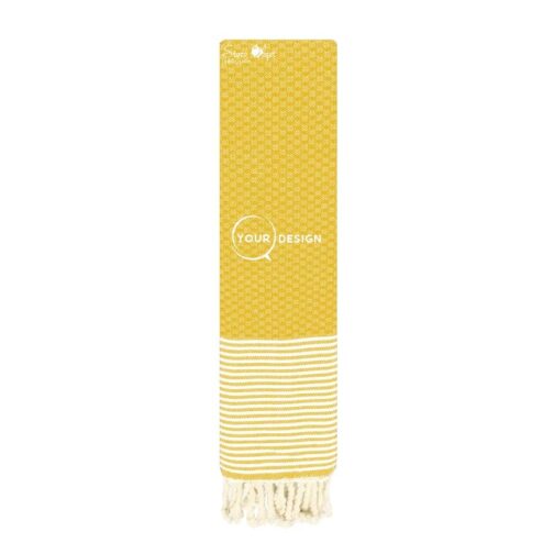 serviette-de-table-mini-fouta-nid-d-abeille-moutarde-tunisie-store-objet-publicitaire