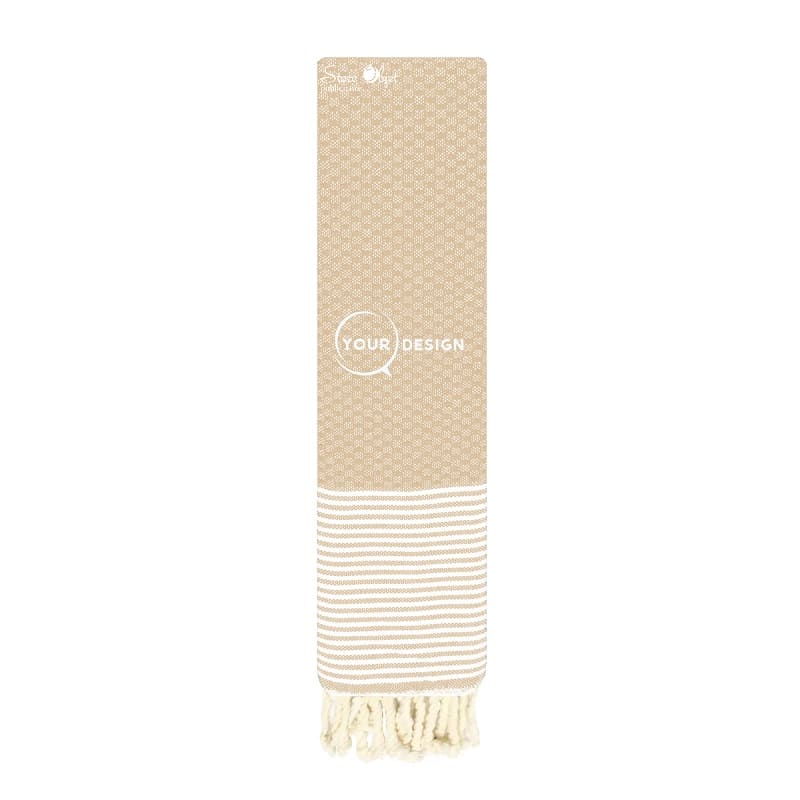 serviette-de-table-mini-fouta-nid-d-abeille-ocre-tunisie-store-objet-publicitaire